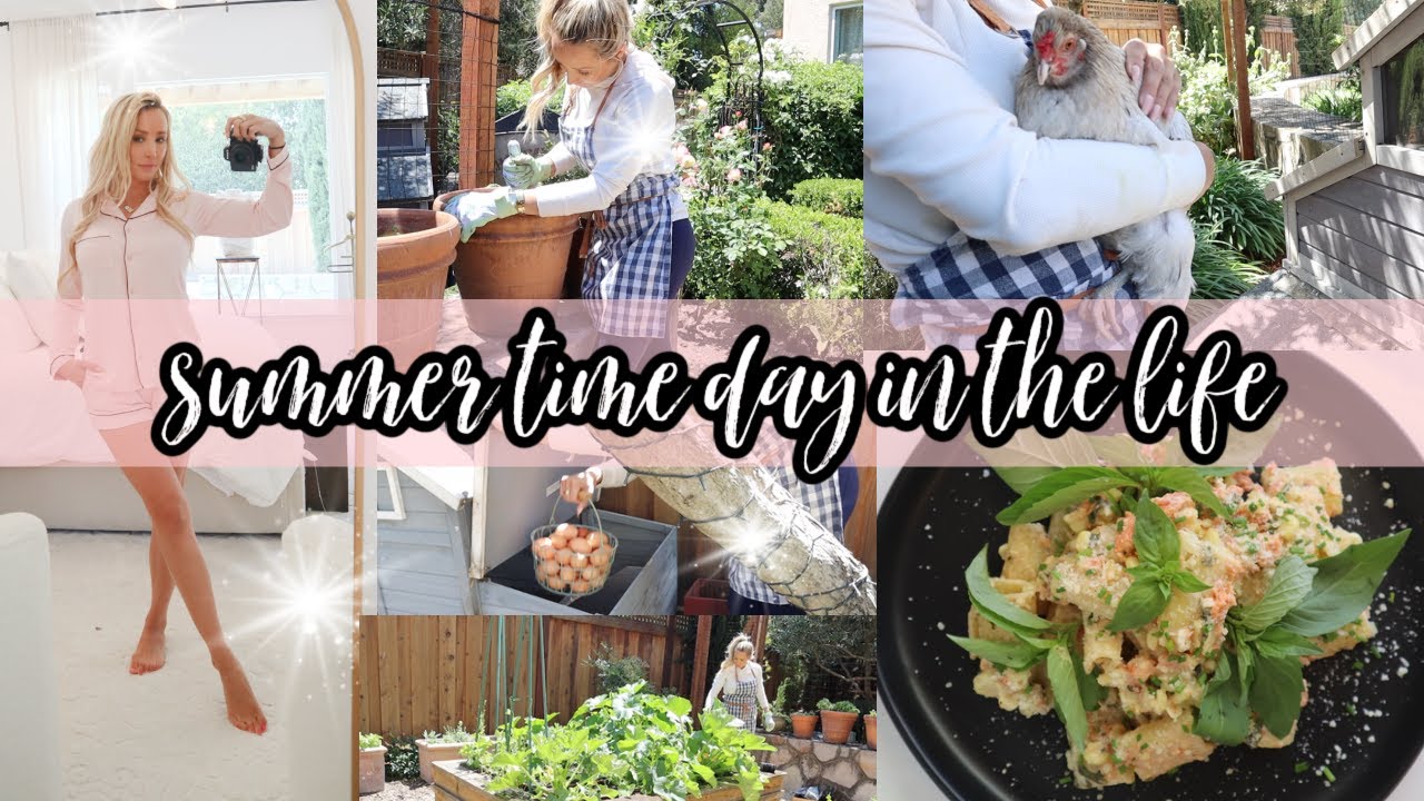 DAY IN THE LIFE // SUMMER TIME HOMEMAKING  // SMOKED SALMON PASTA COOK WITH ME