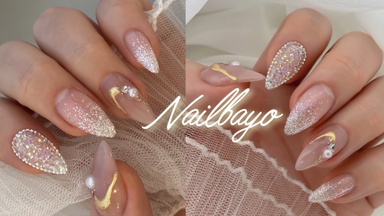 네일바요/nailbayo)핑크먹은 리얼시리즈(화이트순은)/픽시스톤네일/데일리네일/뉘앙스네일/셀프네일/신상글리터