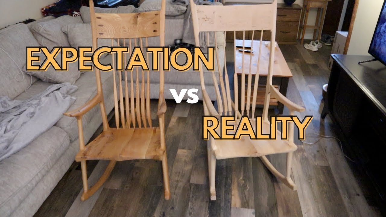 Making 1 of 2 Rocking Chairs - a maloof inspired disaster for the first