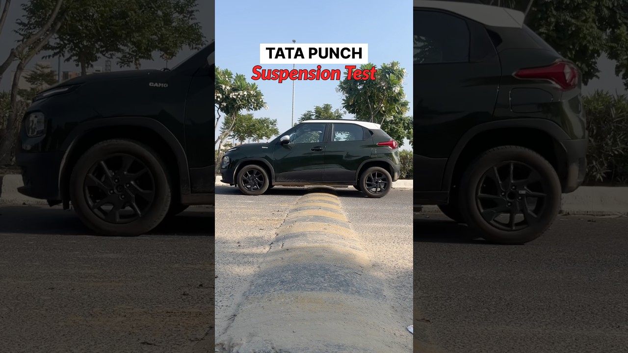 Suspension of Tata Punch So Perfect 😍 #tatapunch #suspensiontest #shorts #trendingvideo #tatamotor