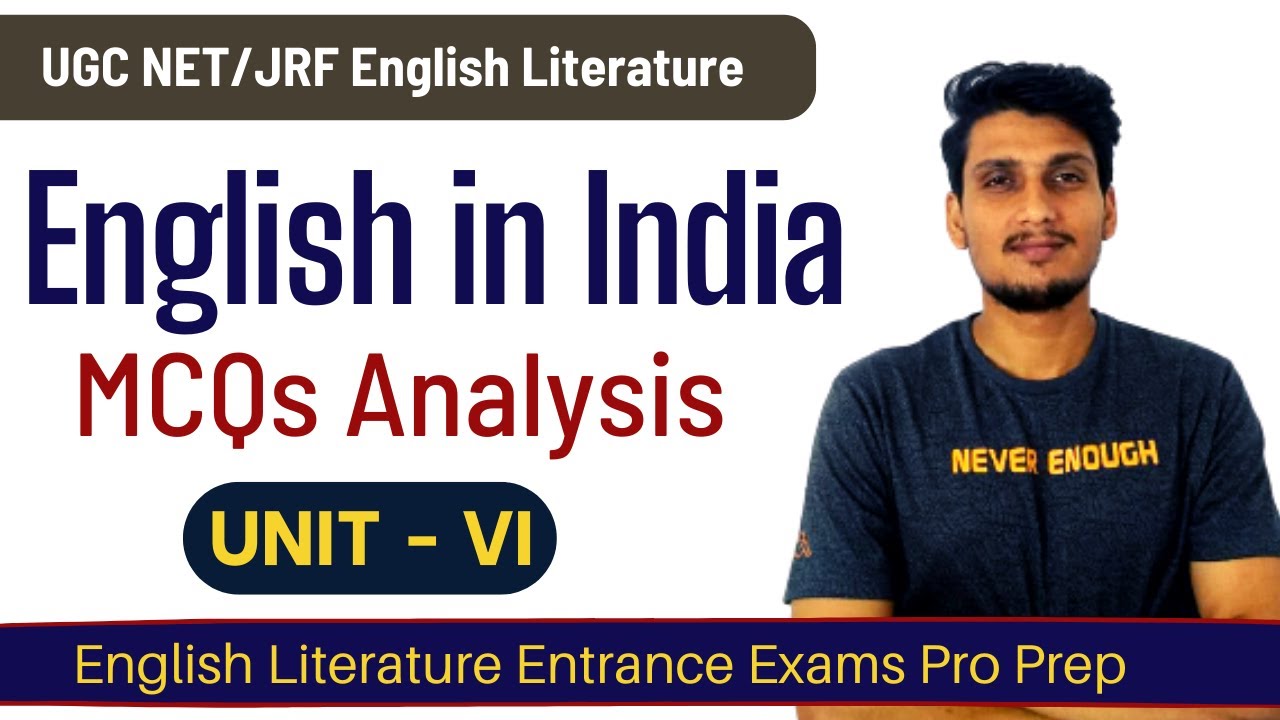 English in India - History of English Language | MCQs Analysis of UGC NET English Literature 2022.