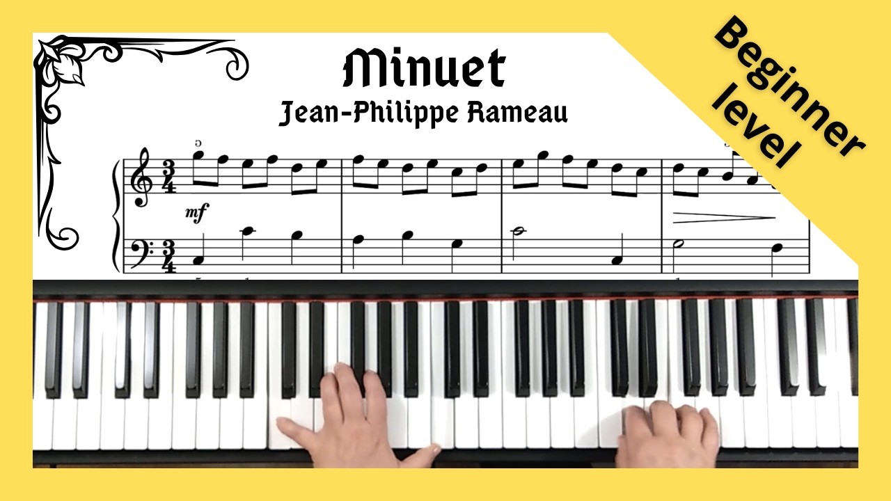 Rameau – Minuet | Easy Baroque Music for Beginner Pianists