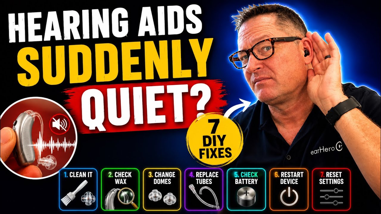 Hearing aids Quiet?  7 Fixes you can do at home