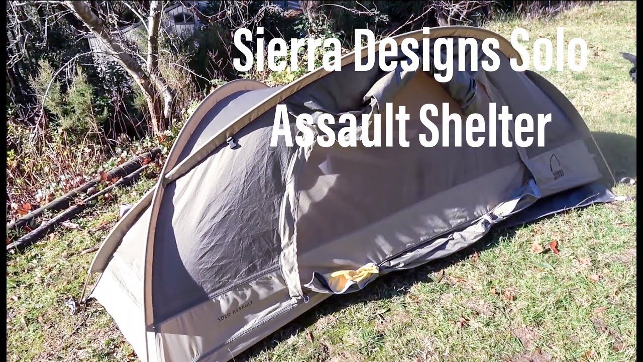 Expensive and Rare Military tent Mountain Hardwear Hunker - Sierra Designs Solo Assault Navy Seals