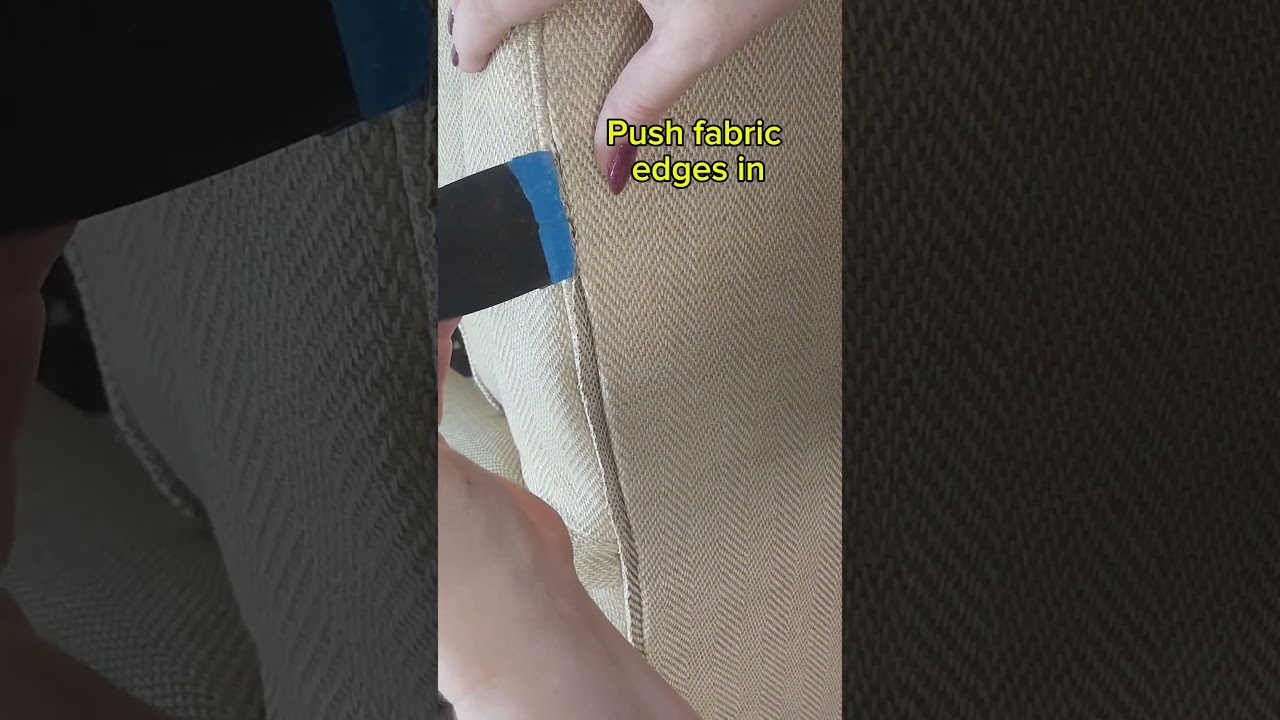 How to install an upholstery tack strip onto a chair or sofa #furniture #upholstery #chair