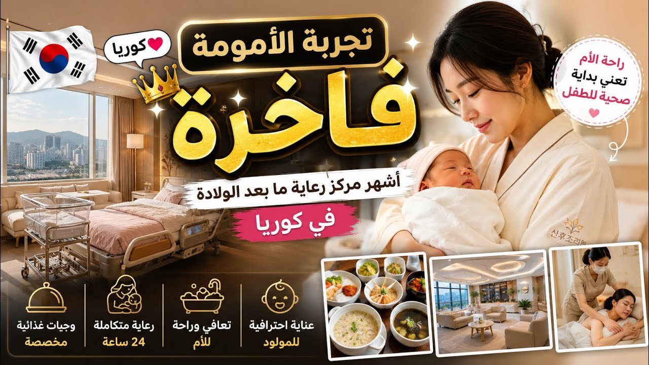 💕👩‍🍼تجربة الأمومة الفاخرة في كوريا: في أشهر مركزين ما بعد الولادة ✨