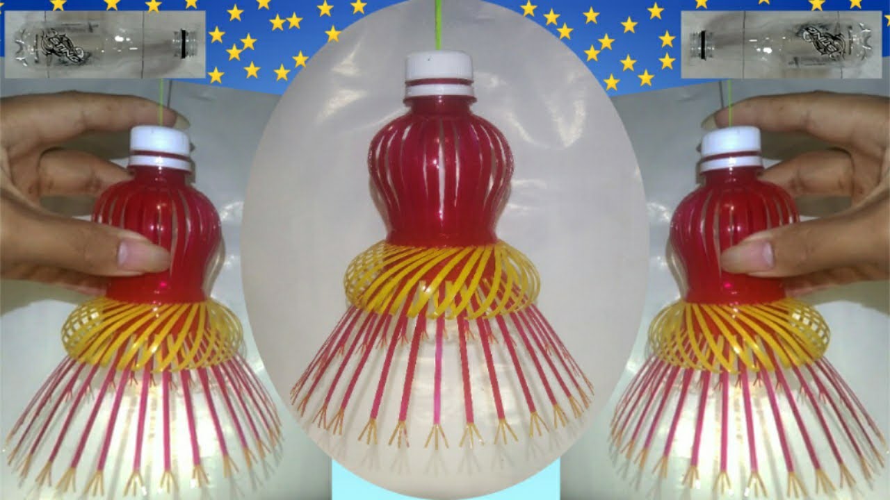 An Easy to Make Plastic Bottle Craft Idea | No Glue Needed | good for decorations.