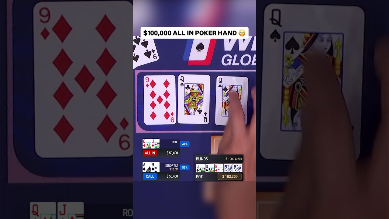 Prawie przegrał w rozdaniu pokerowym o 100 000 dolar&oacute;w 😨 #poker #kasyno #pokerhands