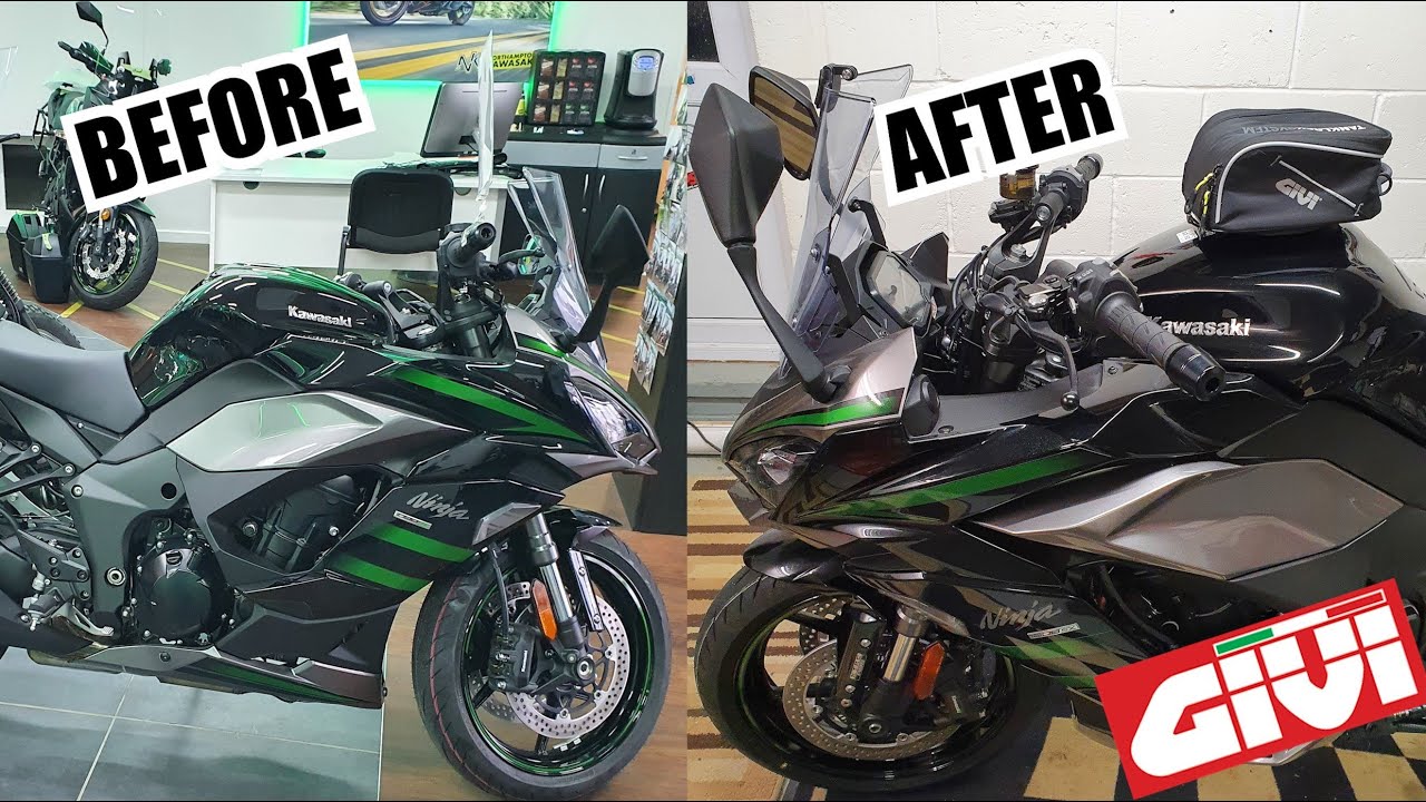 2020 Kawasaki Ninja 1000SX | GIVI Tank Ring & Bag Install