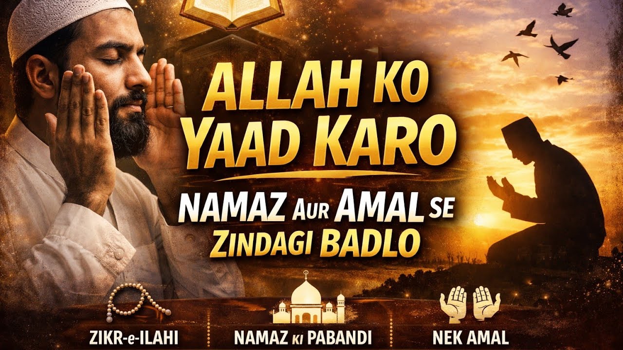 Allah Ki Yaad Se Sukoon | Namaz Aur Nek Amal #islamicquotes 