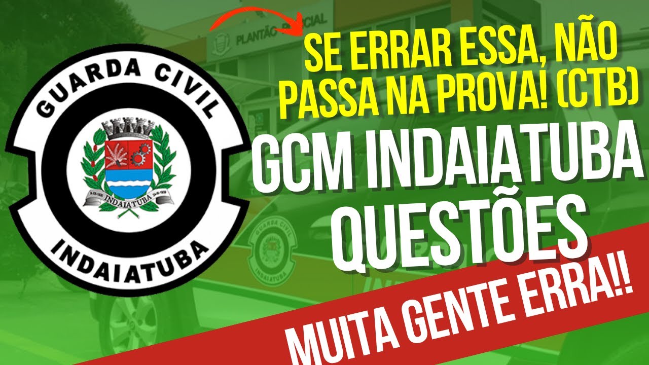 Simulado GCM indaiatuba 2025 - Questões Comentadas e Dicas Cruciais para Passar na Prova!