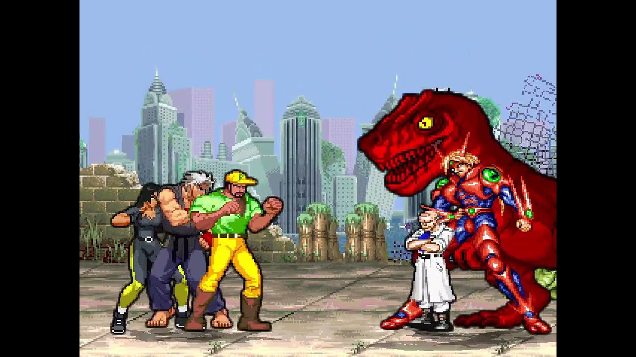 cadillacs and dinosaurs, Mugen Ikemen GO 2025  Mustapha, Ken, Anne VS Fassenden, Gowcaizer, Dinosaur