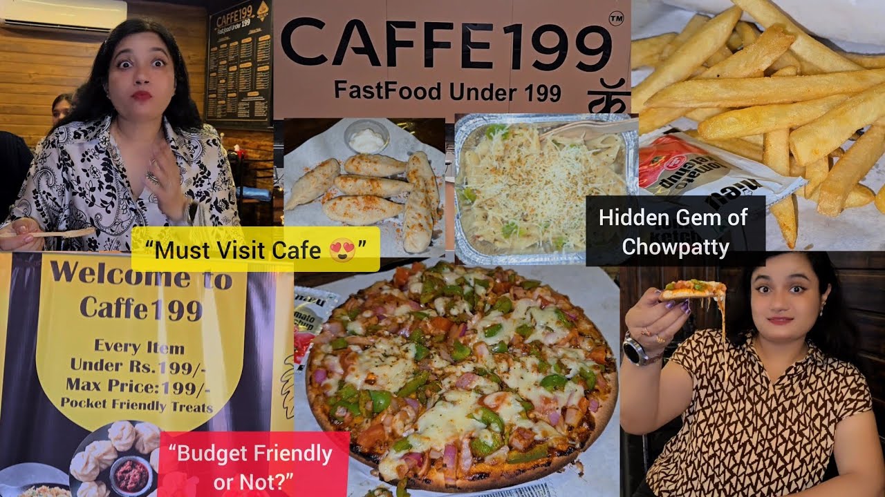 Caffe 199 Mumbai Full Review | Food, Price & Ambience 🍕☕ | Honest Review | Chowpatty @sassyShristi 