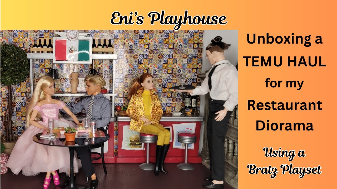 TEMU Haul: 1:6 Scale Furniture for Barbie's Restaurant Diorama!