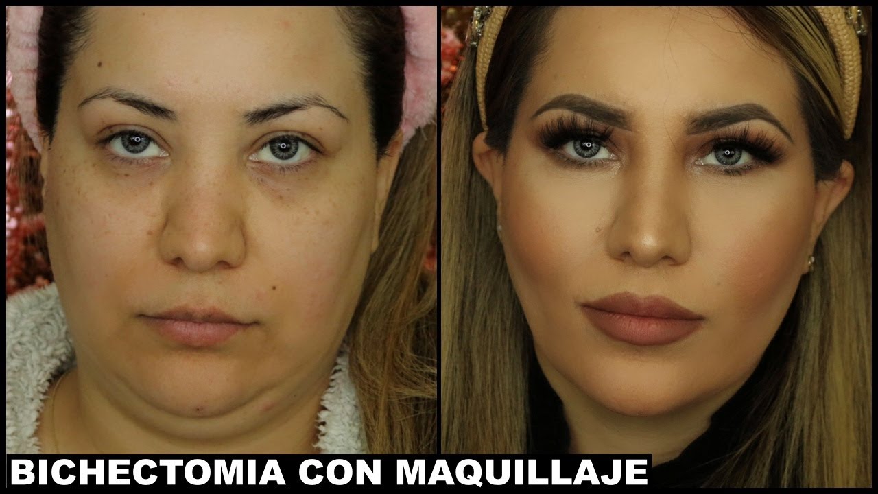 COMO HACER BICHETOMIA CON MAQUILLAJE | COMO ADELGAZAR LA CARA CON MAQUILLAJE ,TECNICA  DE MAQUILLAJE