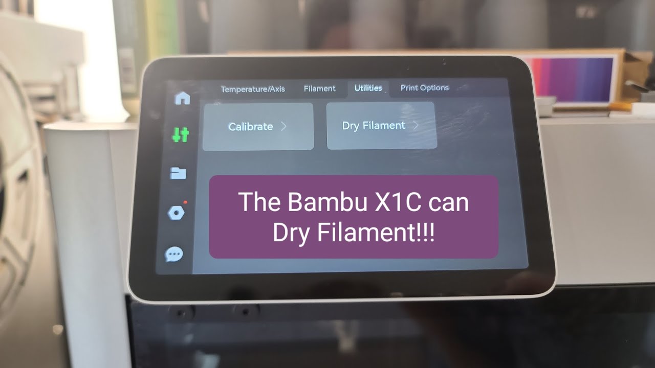 Как сушить нить с помощью Bambu X1 Carbon!