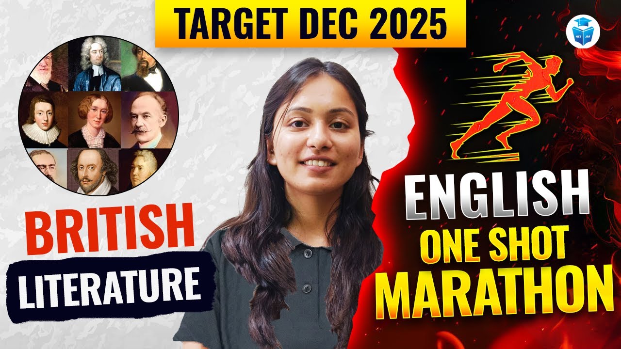 UGC NET ENGLISH BRITISH LITERATURE ONE SHOT MARATHON | UGC NET ENGLISH LITERATURE DEC 2025