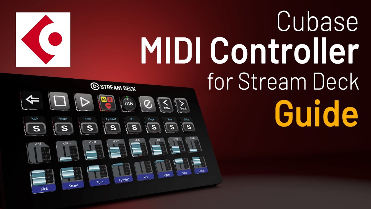 Cubase MIDI Controller for Stream Deck Guide