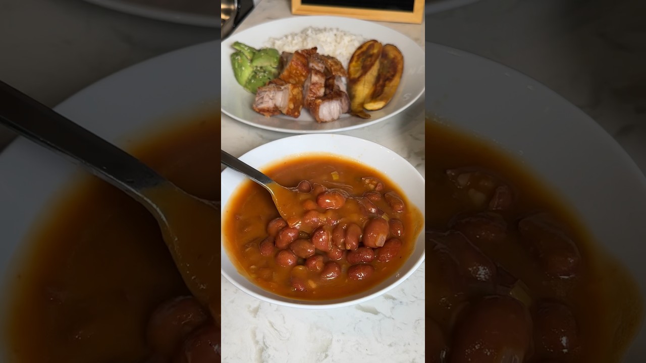 FRIJOLES PAISAS 🤤🔥 delicioso y s&uacute;per f&aacute;ciles de preparar #frijoles #almuerzo #colombia