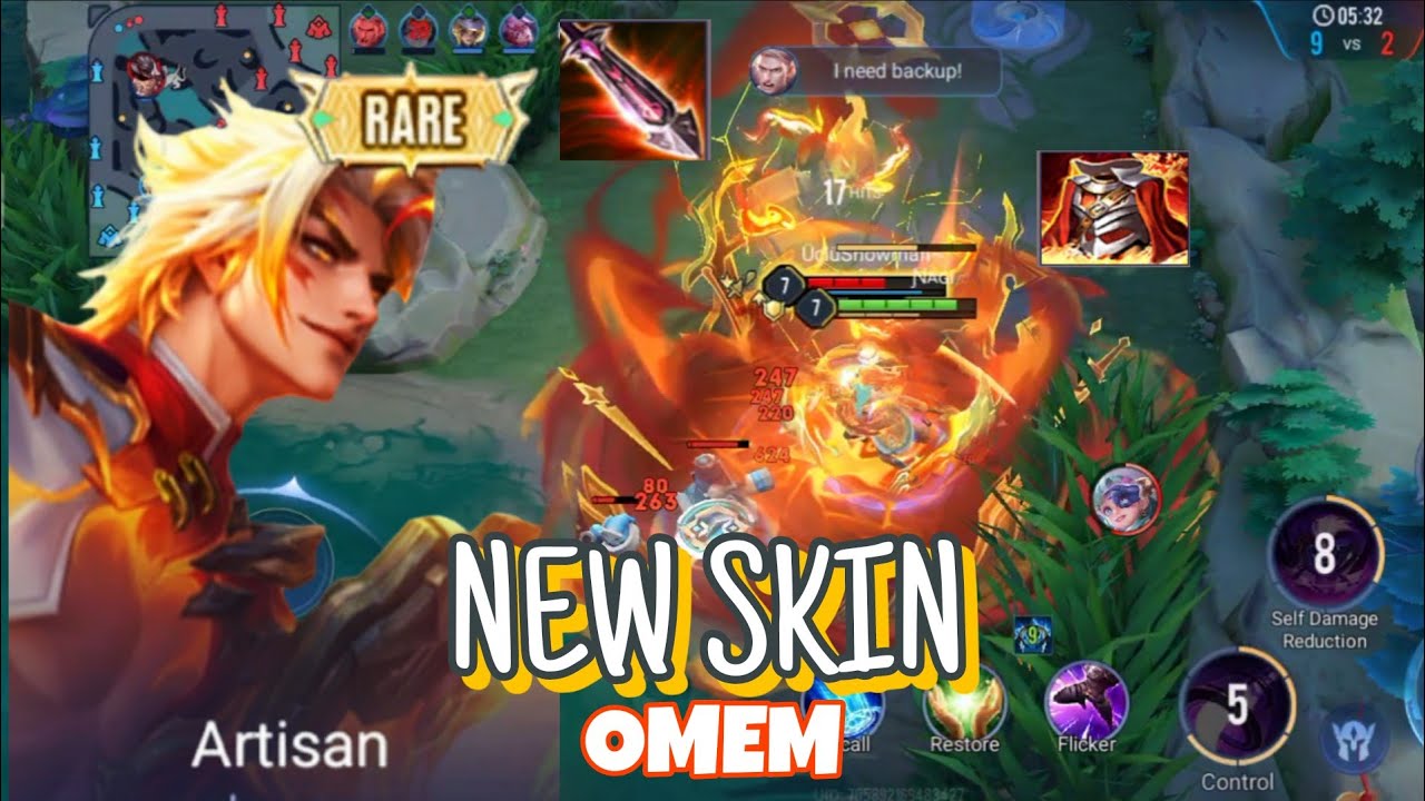 NEW SKIN | OMEN HERO | AOV | AOVE GLOBAL 🎊
