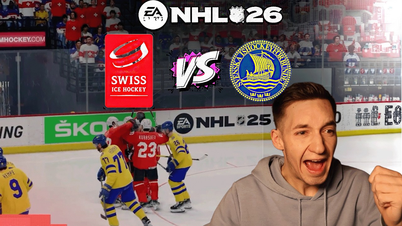 Giganten Duell Kann die schweiz in die nächste Runde einziehen? | Schweiz vs Schweden NHL 26