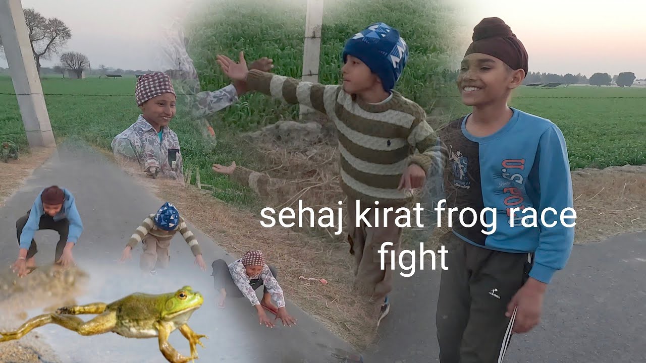 Sehaj race ke baad ho gya naraz 😋 | Frog race challenge masti | Sehajveer vlogs 