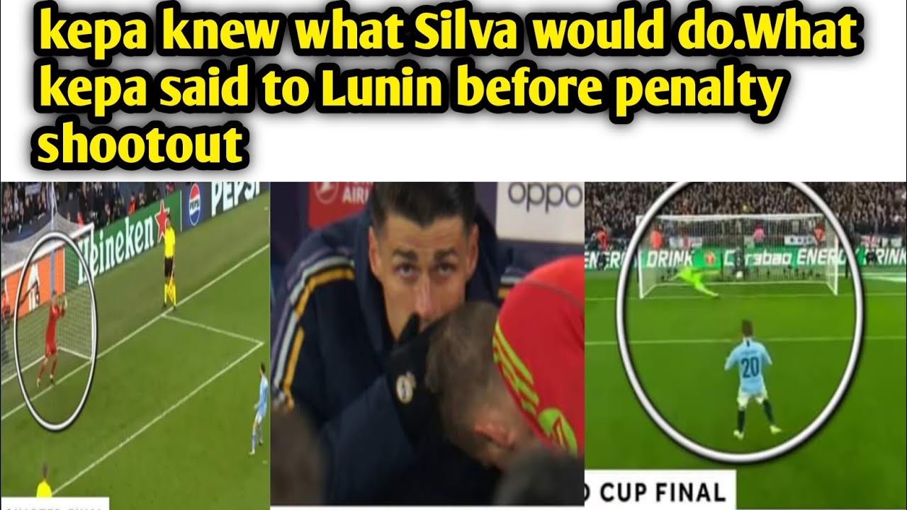 kepa give a trick to lunin: bernardo silva penalty miss against real madrid