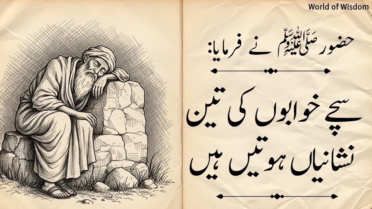Huzoor ﷺ Ne Irshad Farmaya: Sache Khawabon Ki 3 Nishaniyan Hotin Hain | 3 Signs of True Dreams