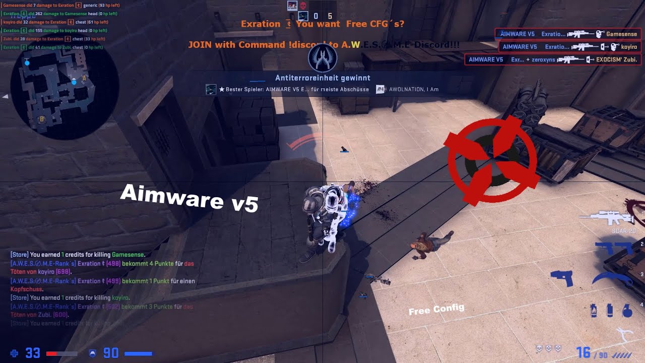 GOOBA [Aimware v5] free config in desc
