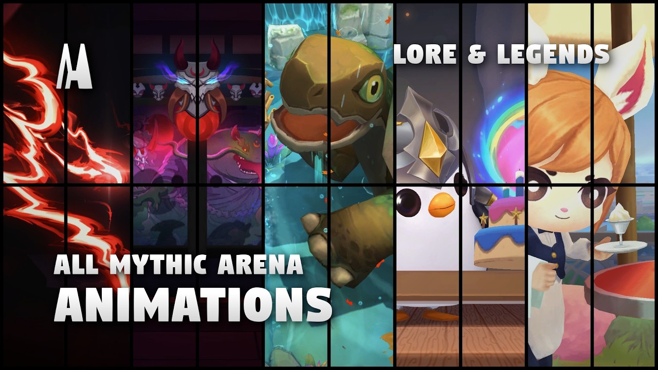 ALL MYTHIC ARENA ANIMATIONS / OPENINGS | TFT SET 16