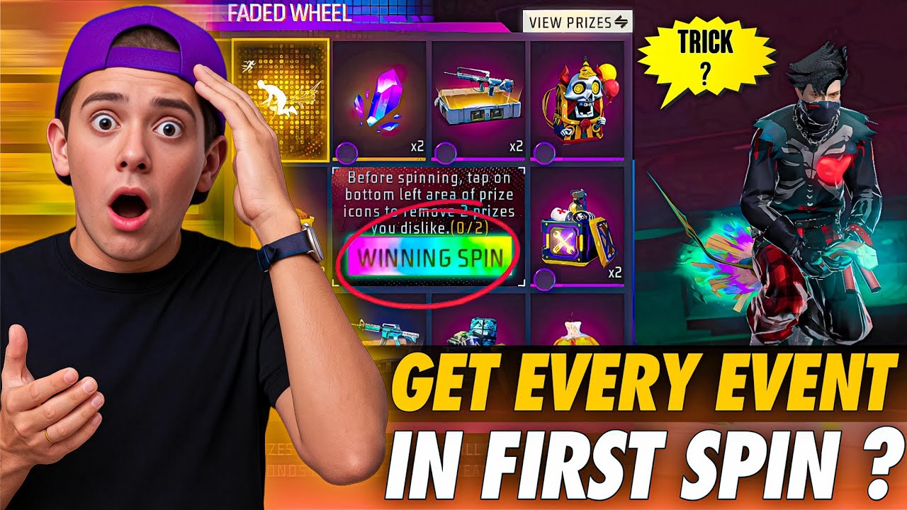 I Tried A Viral Trick Of Free Fire 😈 Get Every Event In First Spin ?😲 Nalla Free Fire