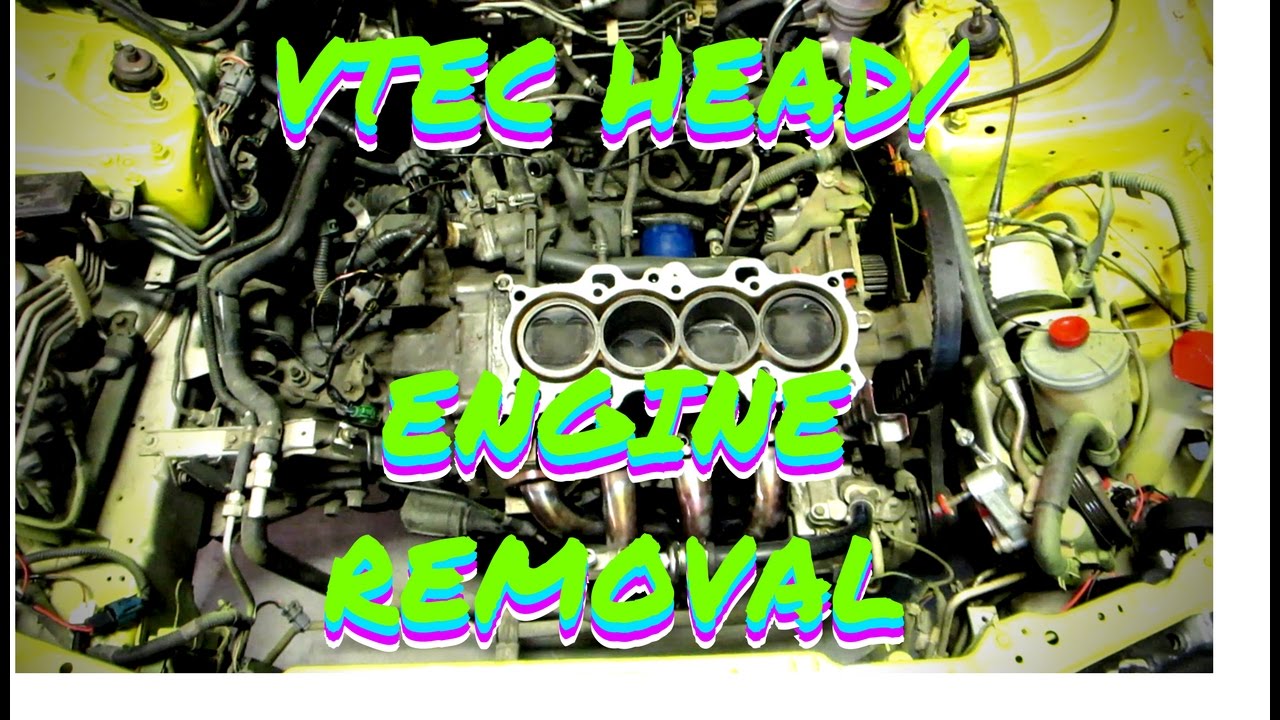 INTEGRA  VTEC HEAD/ENGINE REMOVAL  HSG EP. 4-34