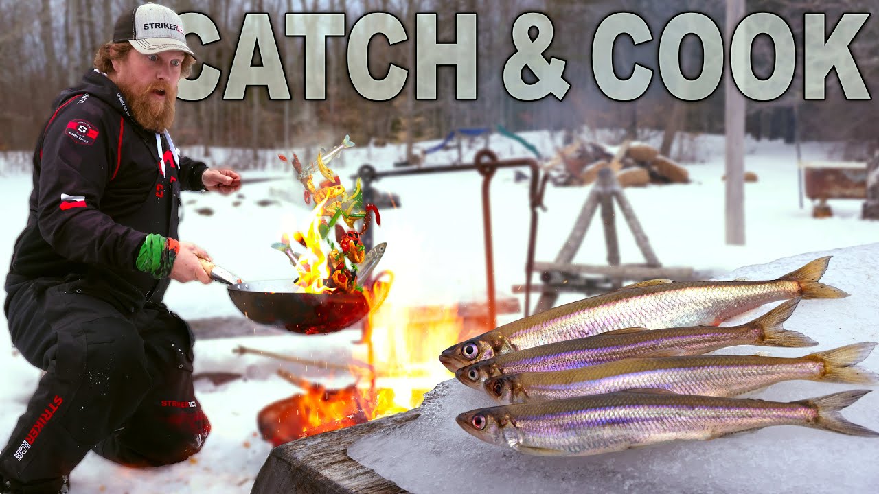 Secret Maine Delicacy Rainbow Smelt Fishing Lure build, Catch And Cook !