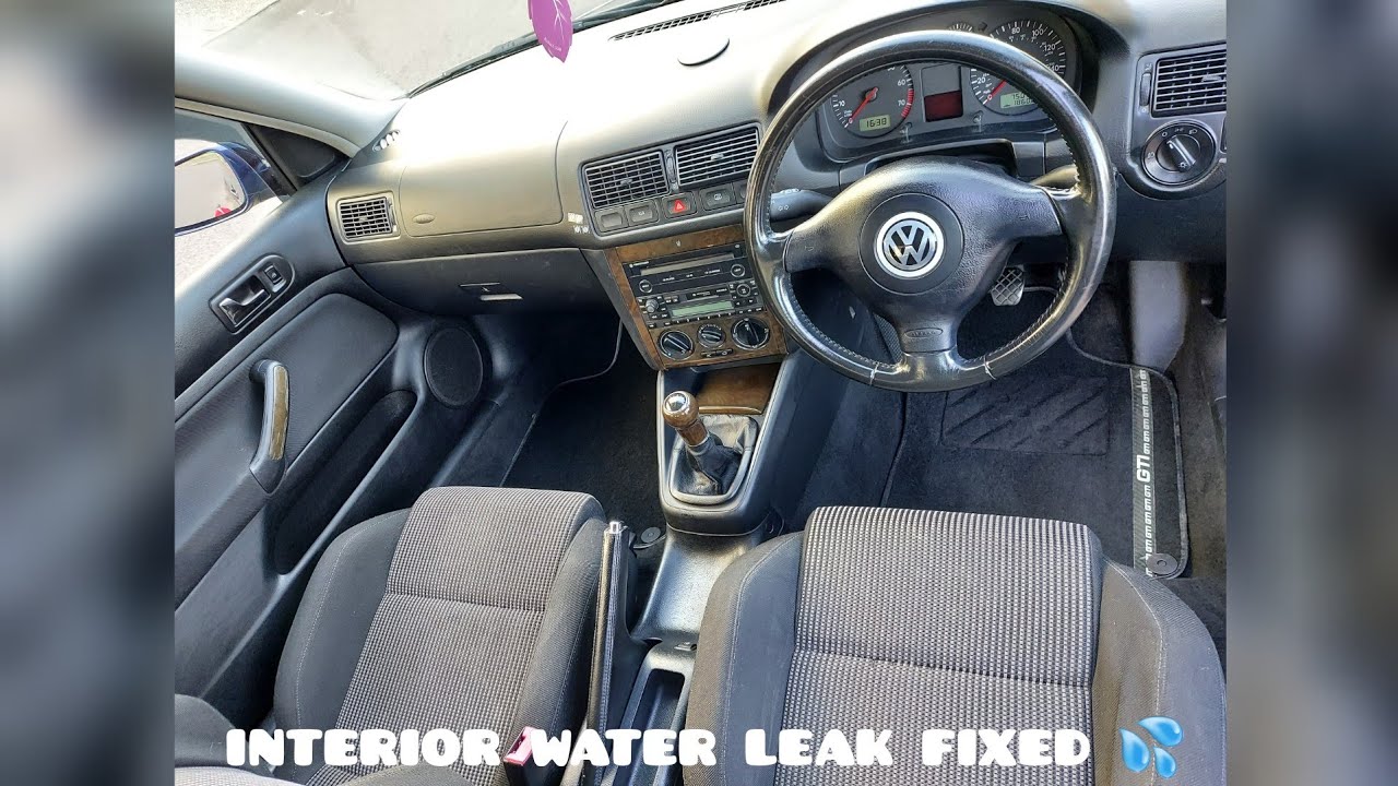 Утечка воды в салоне MK4 GOLF GTI (бутиловые полоски)