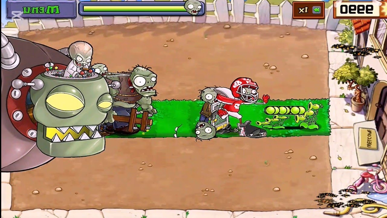 Threepeater Vs Dr.Zomboss - Who Will Win? PVZ 1
