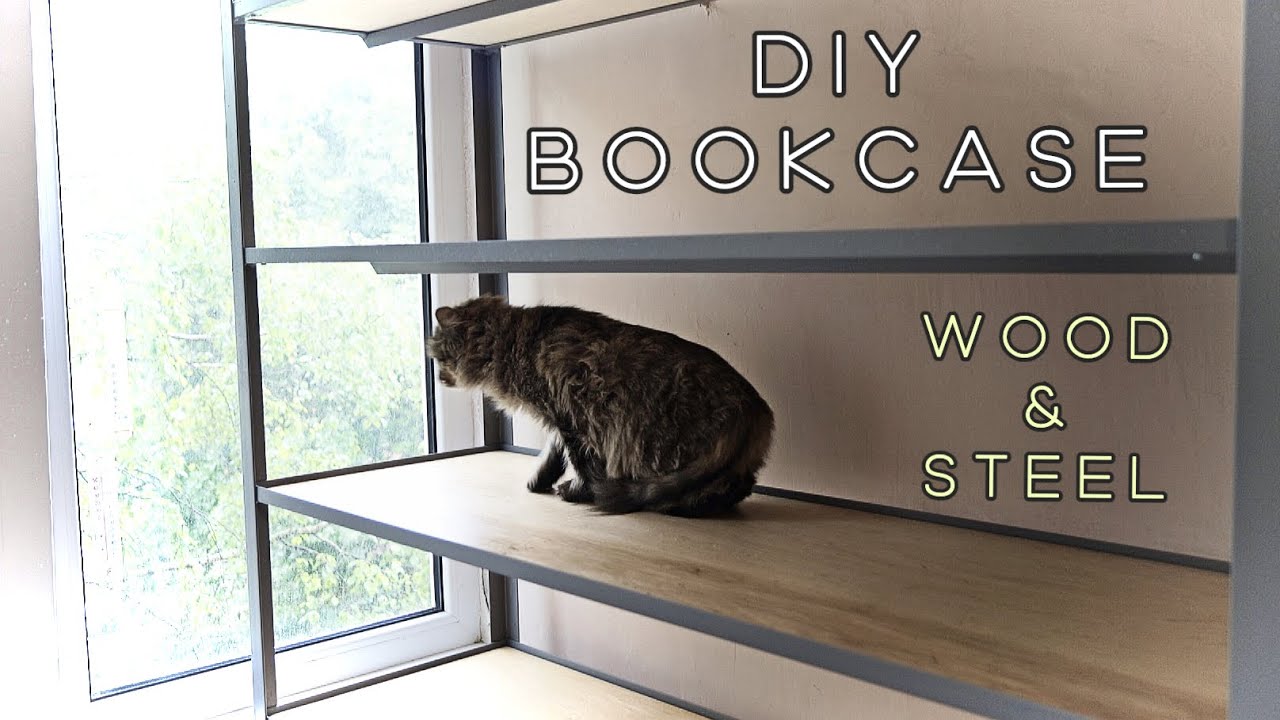 How to Build a Modern Metal & Wood Bookshelf: DIY Project