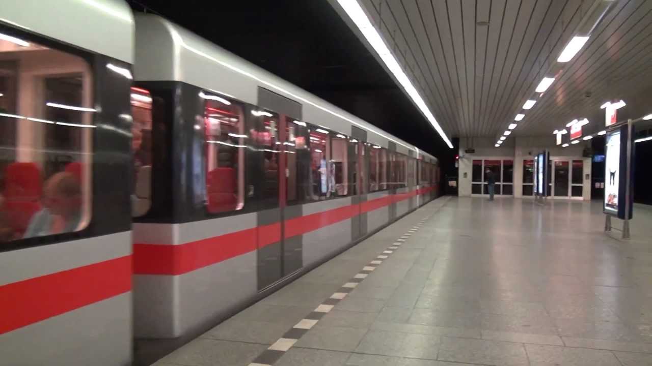 Metro Praha / Prague at station Pražského povstání Linka C HD