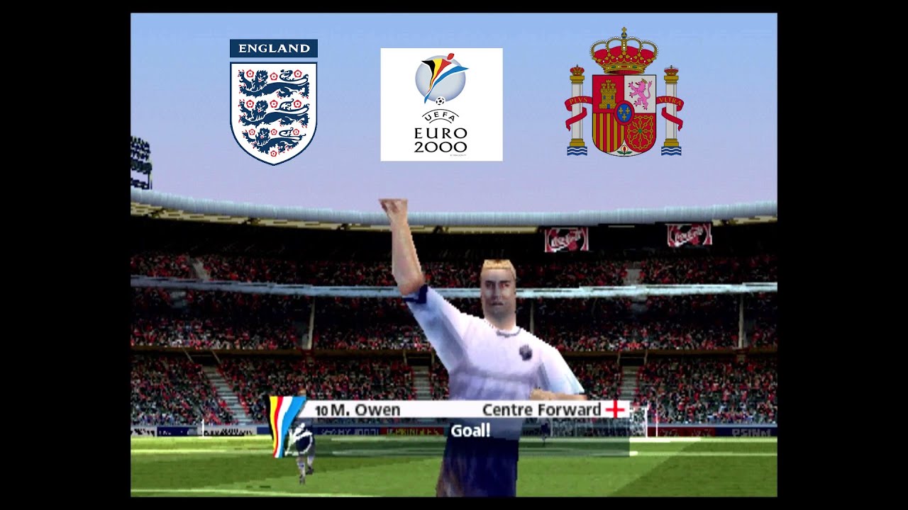 England vs Spain - UEFA Euro 2000 Playstation One