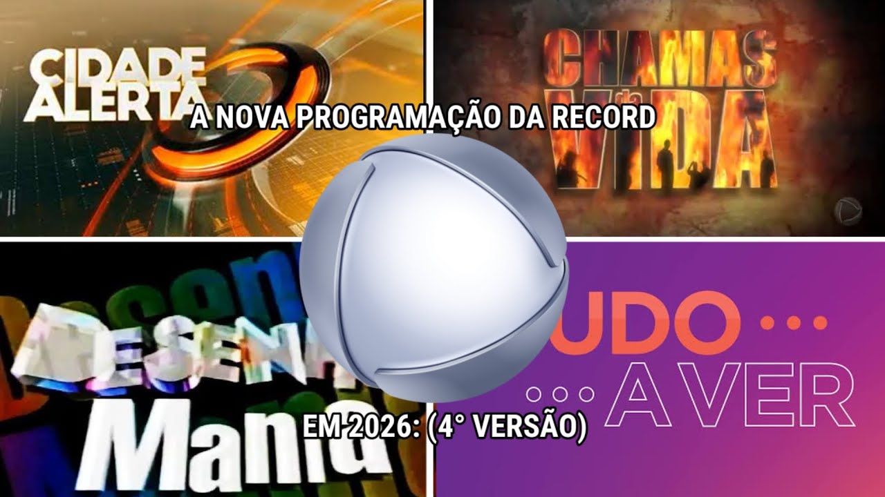 A Nova Programação Da Record Em 2026: 