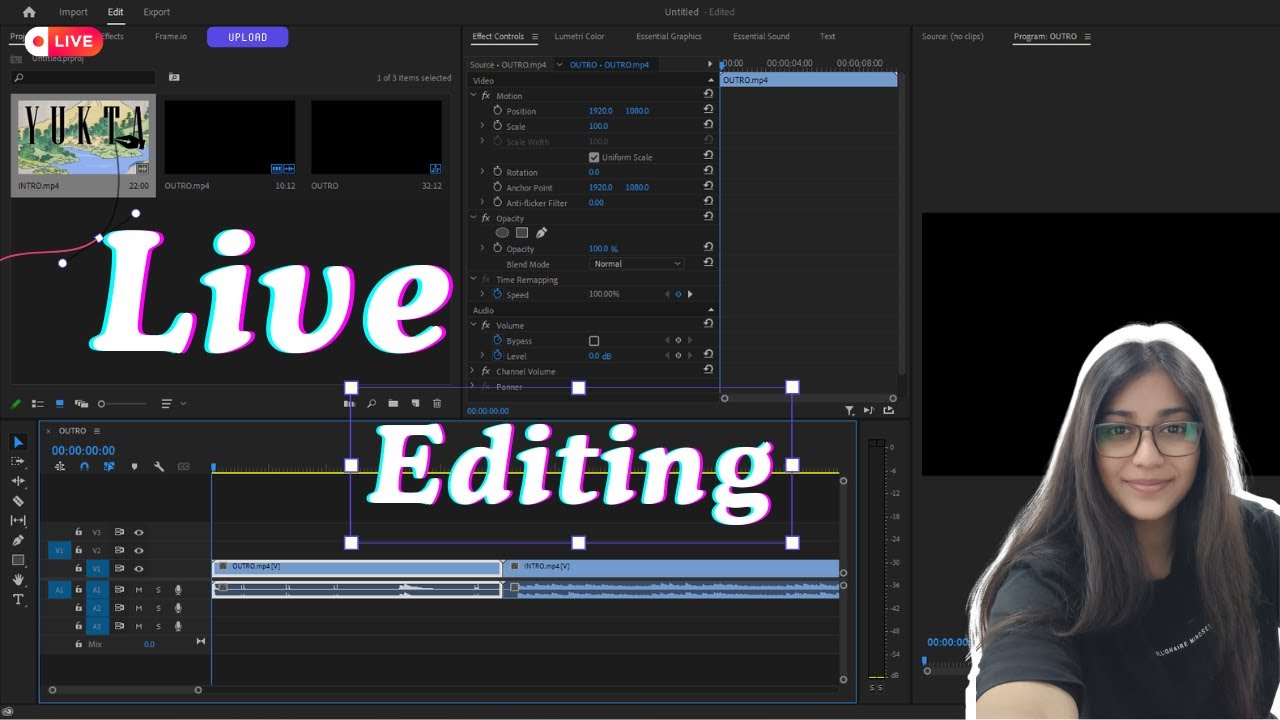 LIVE Video Editing | Premerier Pro