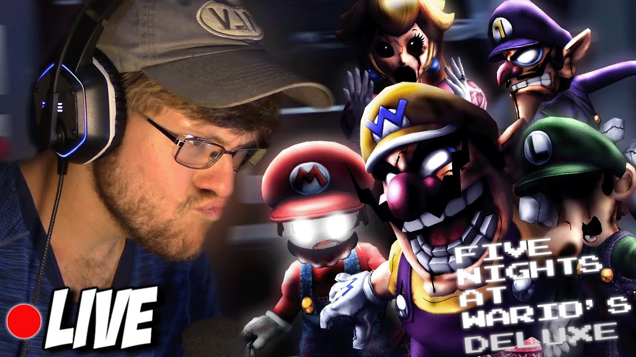TAKING ON WARIO ONCE AGAIN || Five Nights at Wario's DELUXE (All Out Mode Livestream)