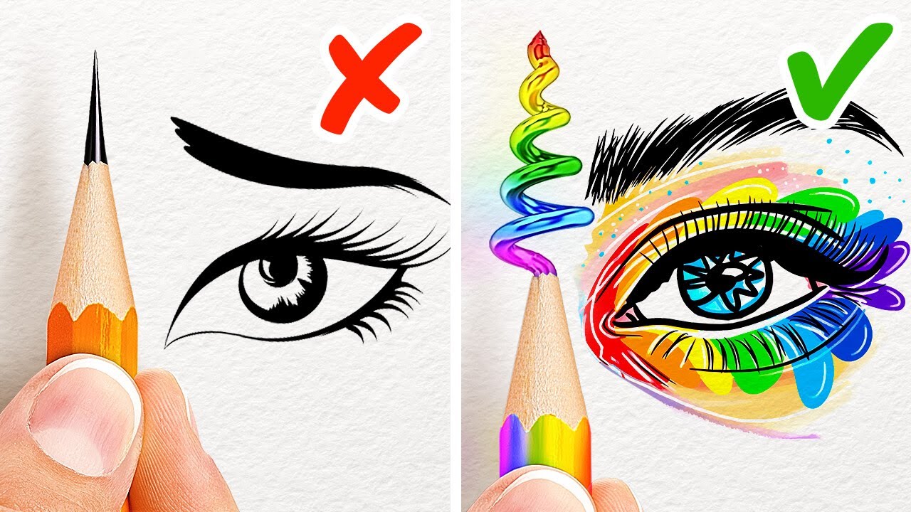 LEHRER VS. SCHÜLER KUNST-CHALLENGE || Hacks & Tipps für Kunst auf 123 GO! FOOD