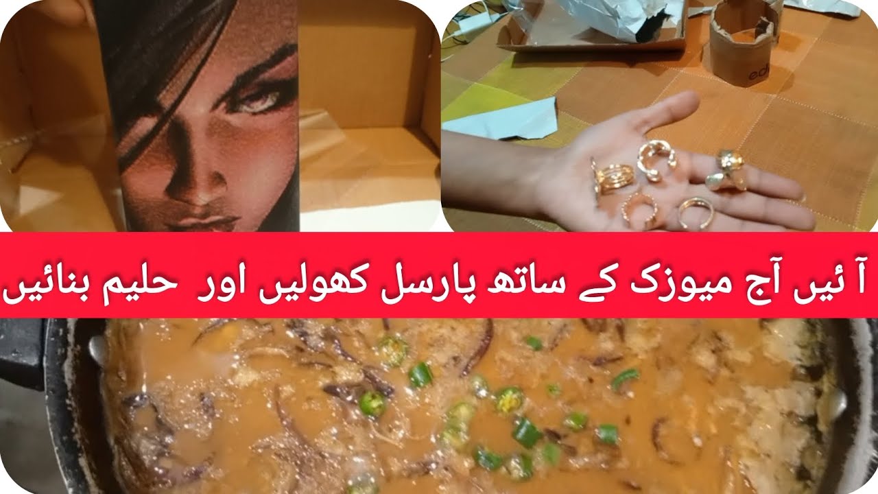 Parcel Opening With Music | Easy Pakistani Haleem Recipe | Daily Vlog