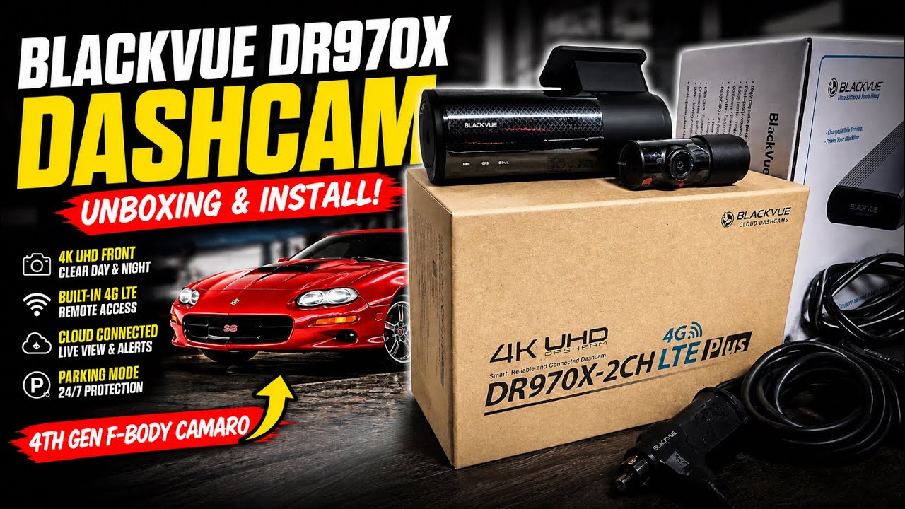 Установка видеорегистратора BlackVue DR970X-2CH LTE Plus (даже пещерный человек справится!)