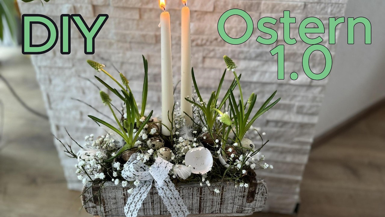 DIY Ostern in der Ziegelform, Ton in Ton sehr edel. 