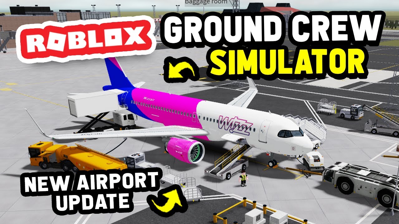 NEW AIRPORT UPDATE in Ground Crew Simulator Game on Roblox
