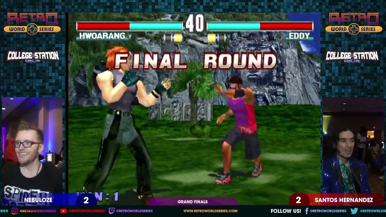 Nebuloze vs Santos Hernandez (Grand Finals) - Tekken 3 (PS2) - College Station Comic Con 2023