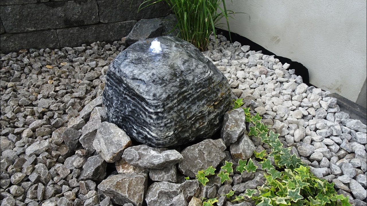 PE BECKEN MIT GFK DECKEL FÜR QUELLSTEINE FINDLINGE BRUNNEN