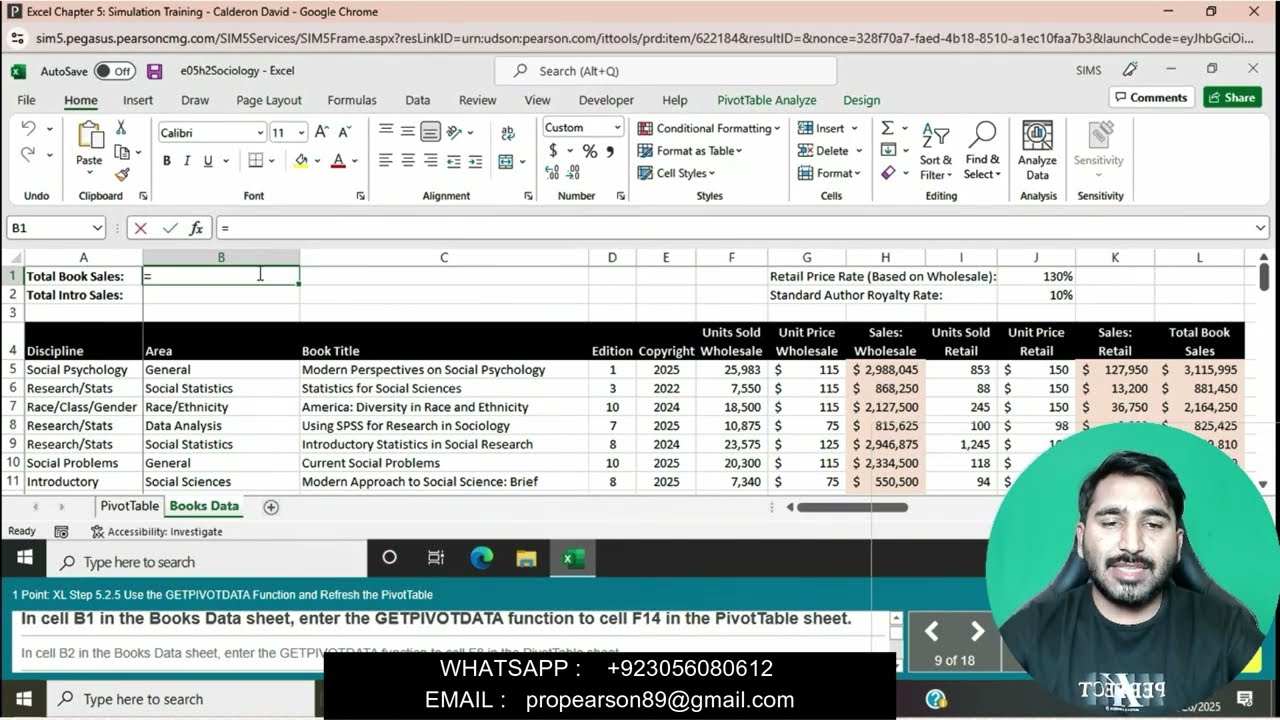 Excel Chapter 5: Simulation Training | Simulation Training/Complete Similation trainings ch1 -ch12