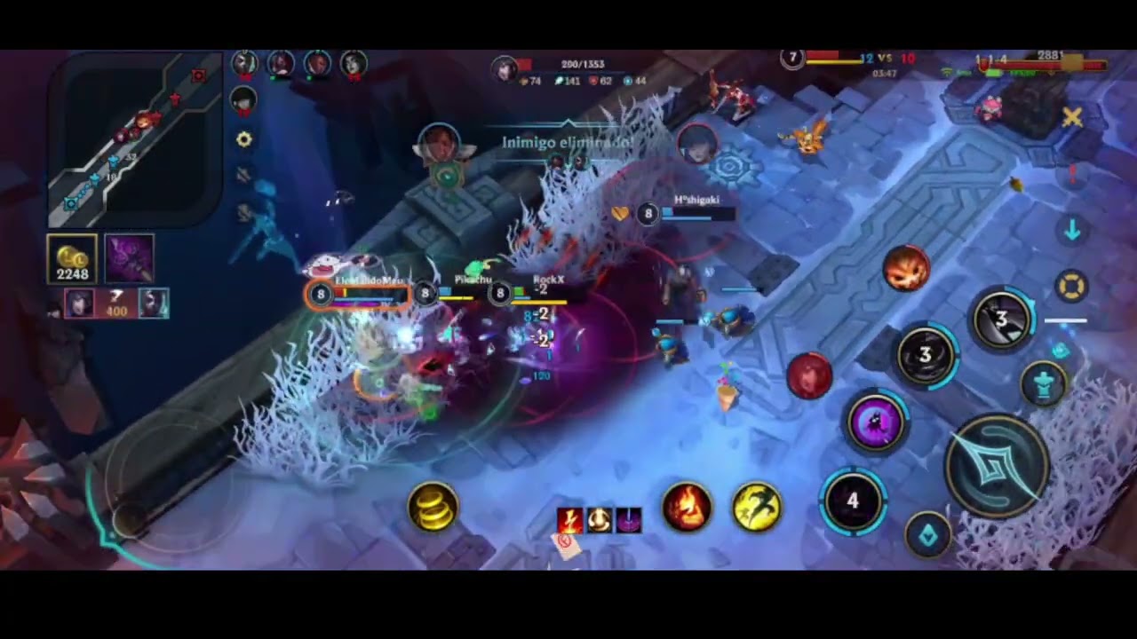 Jogando Wild Rift modo ARAM com amigo #2